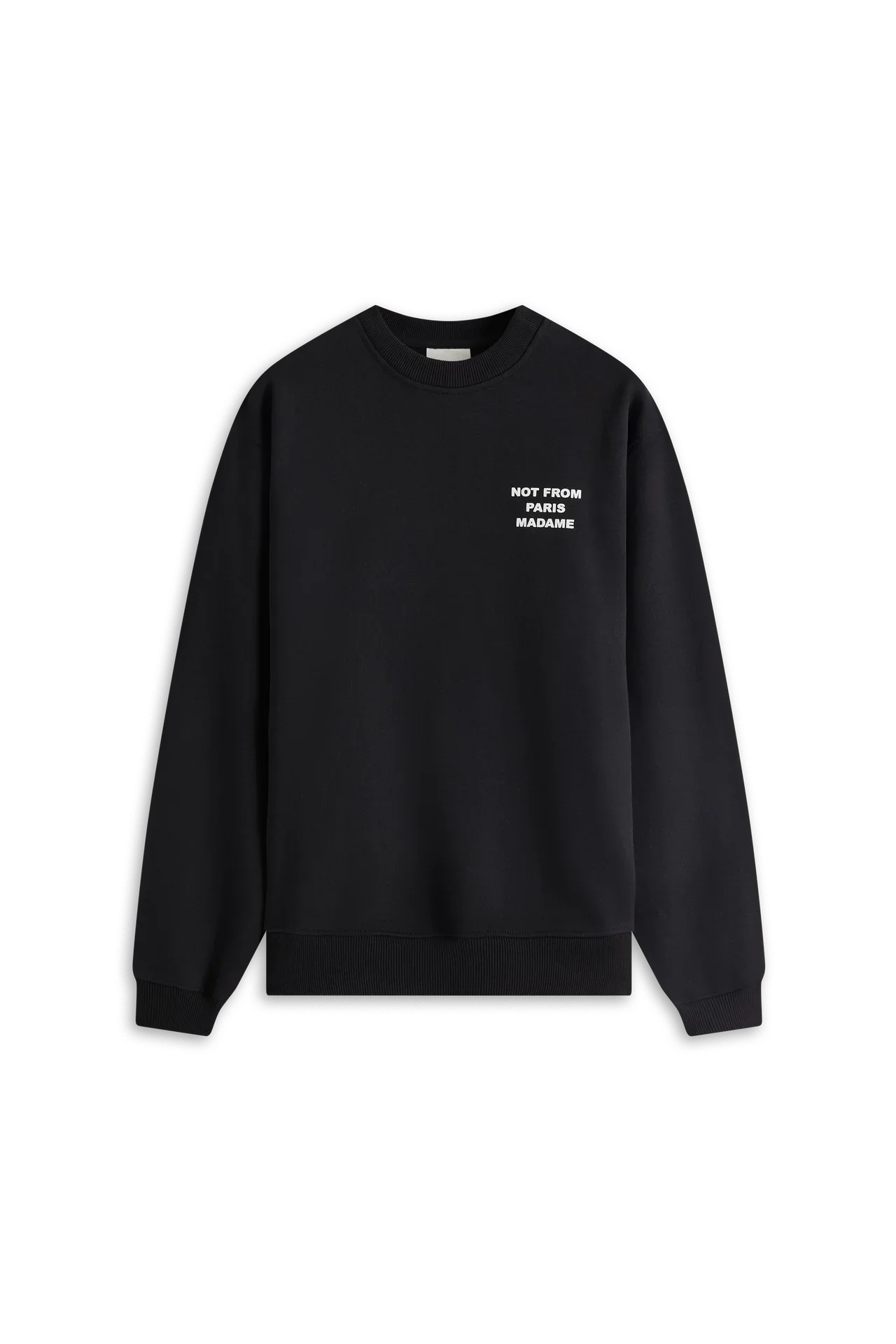 Drôle de Monsieur Slogan Crewneck - Black - Image 2