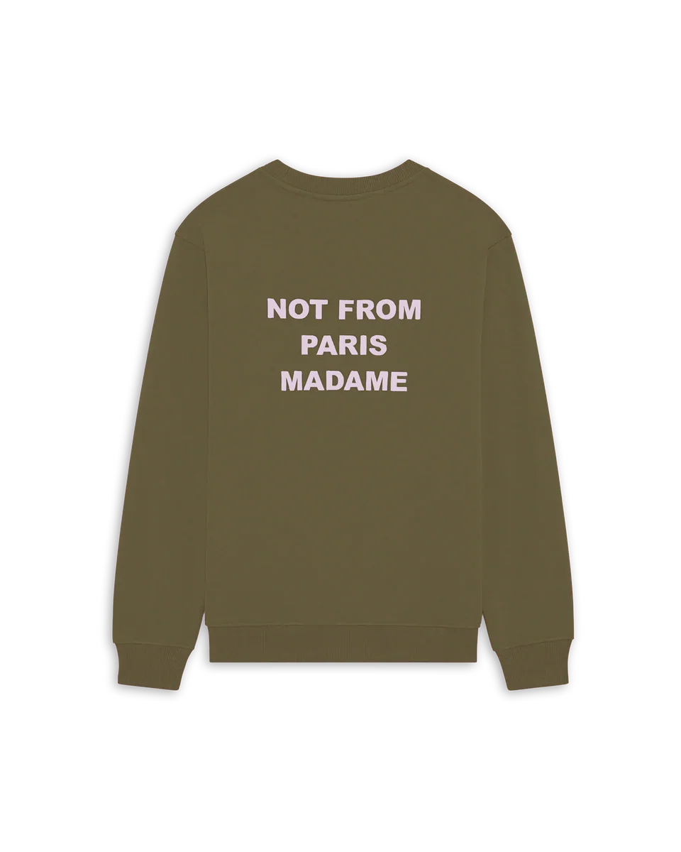 Drôle de Monsieur Slogan Crewneck - Khaki - Image 2