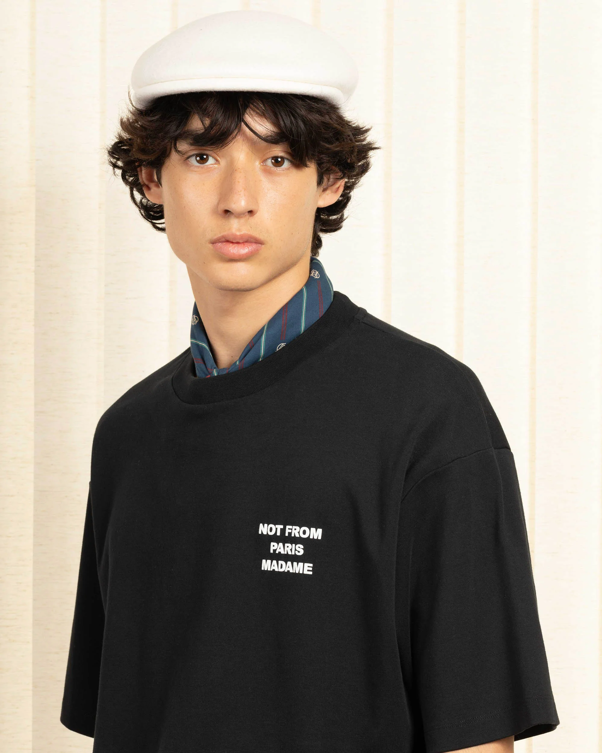 Drôle de Monsieur Slogan Tee - Black - Image 3