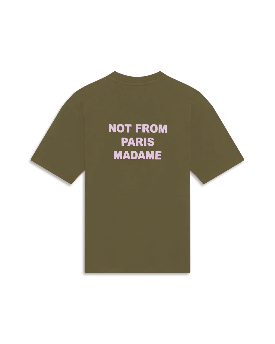 Drôle de Monsieur Slogan Tee - Khaki - Image 2