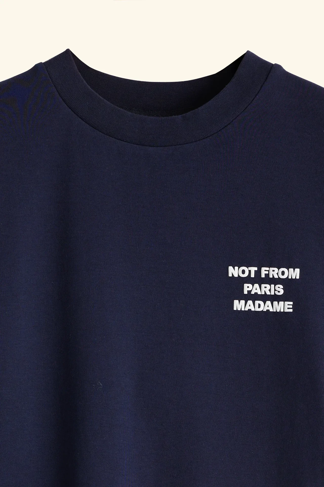 Drôle de Monsieur Slogan Tee - Navy - Image 3
