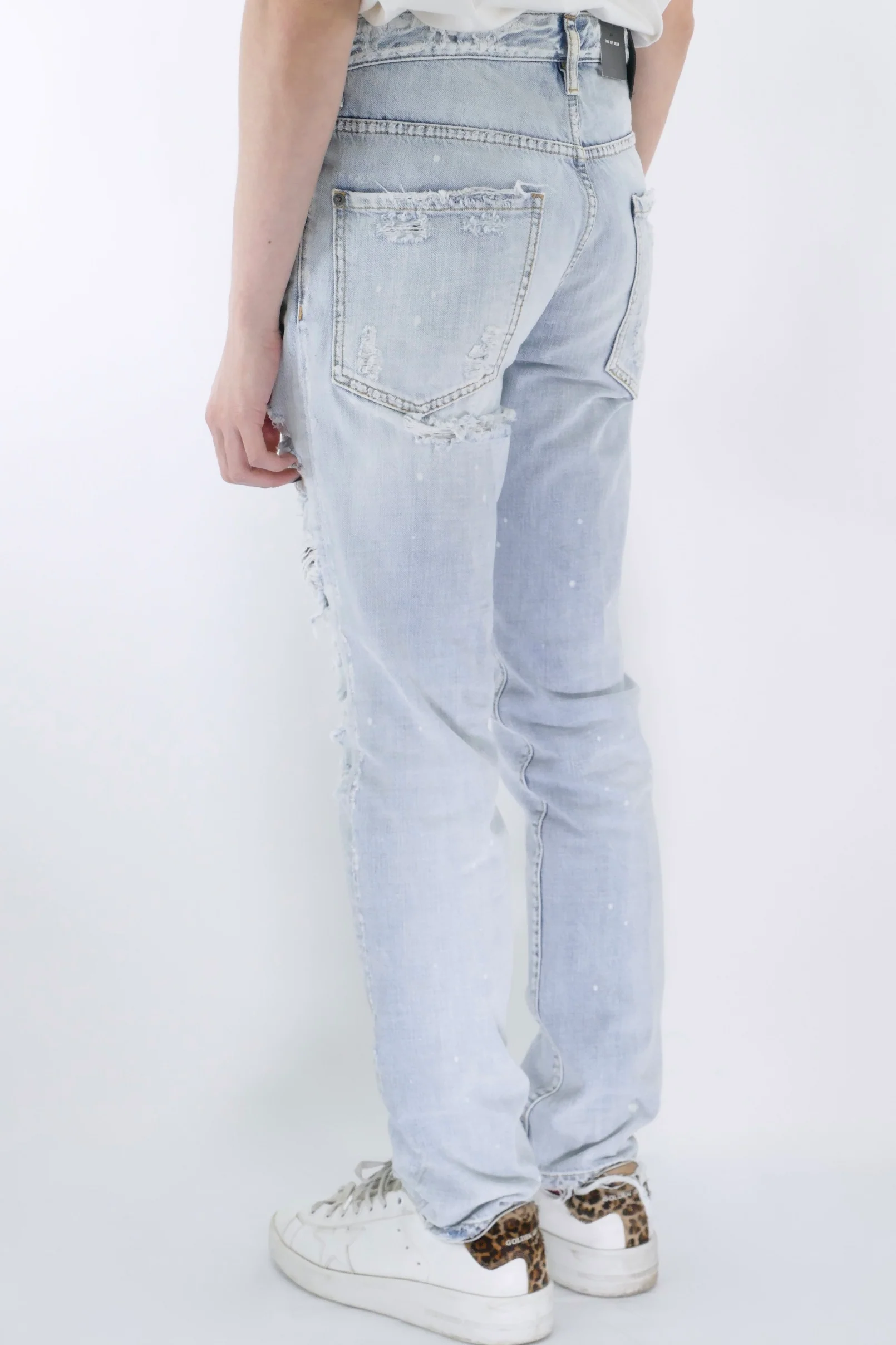 Dsquared2 Vintage Destroyed Cool Guy Jeans - Navy Blue - Image 3