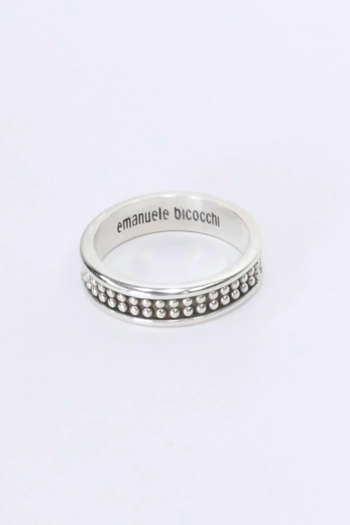 Emanuele Bicocchi Dotted Band Ring - Silver - Image 3