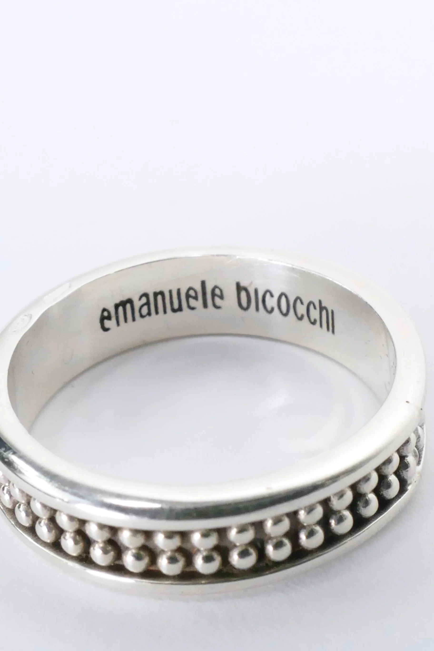Emanuele Bicocchi Dotted Band Ring - Silver - Image 4