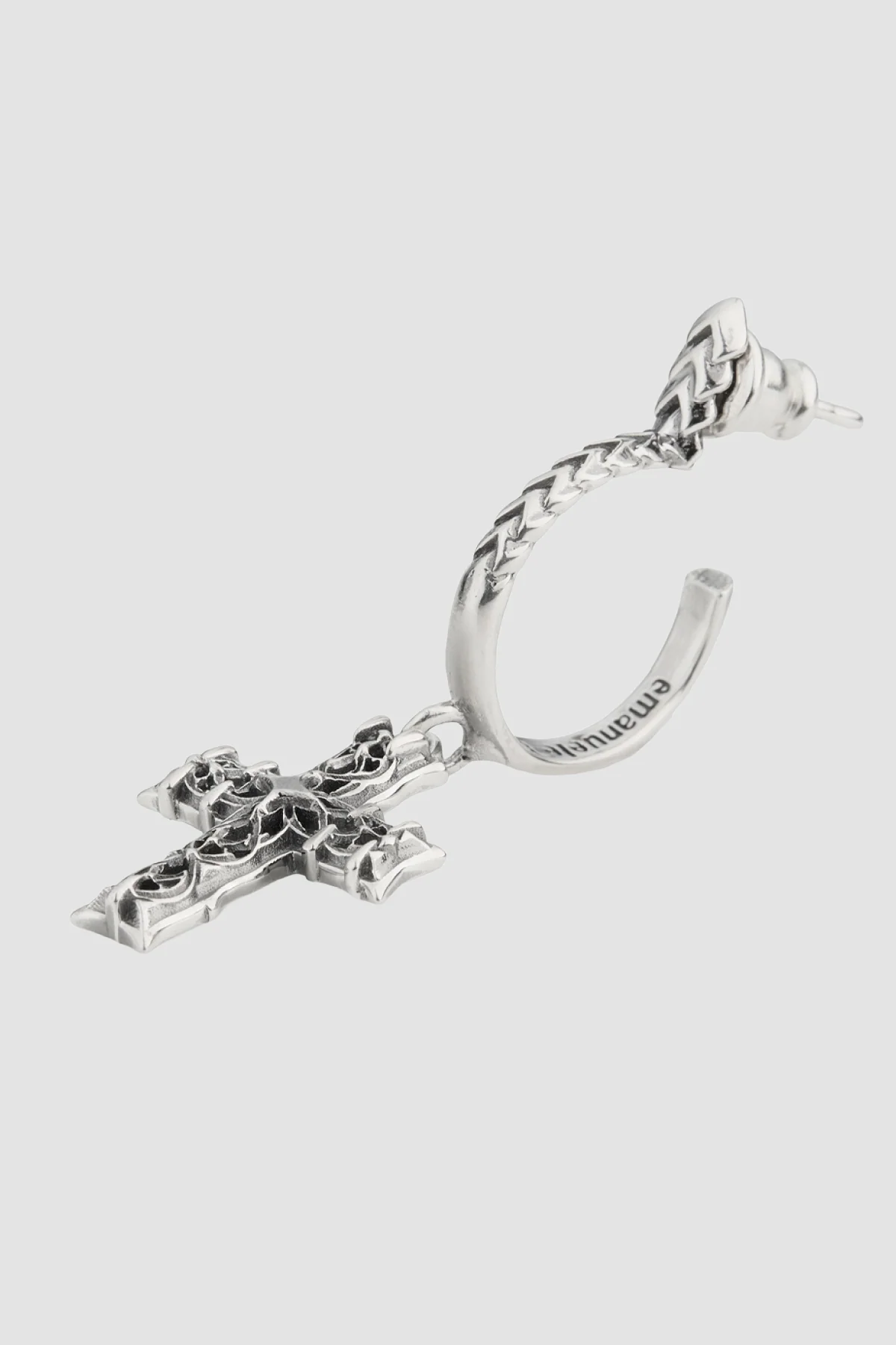 Emanuele Bicocchi Reissue Notre-Dame Cross Earring - Silver