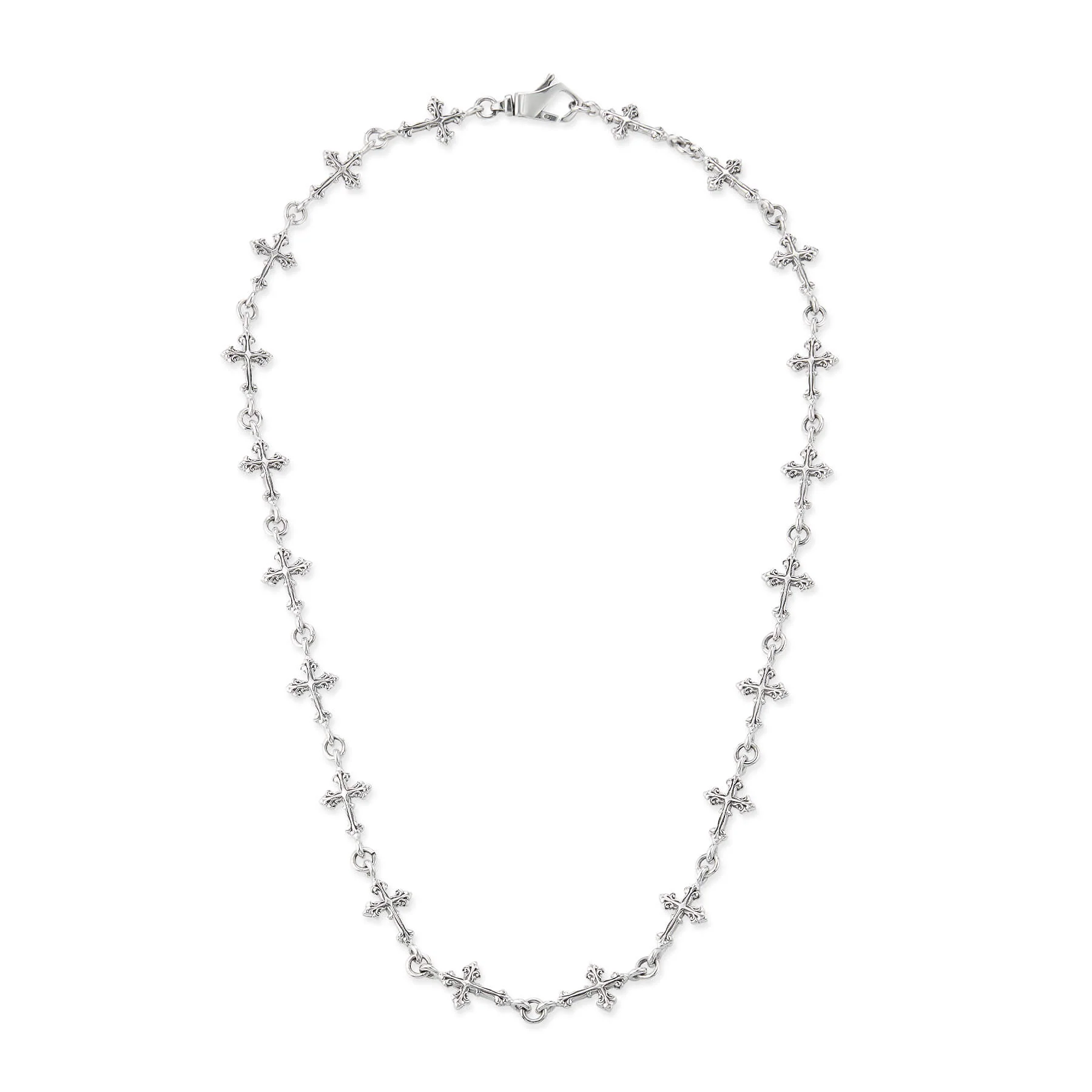 Emanuele Bicocchi Small Multi-Cross Avelli Necklace - Silver - Image 2
