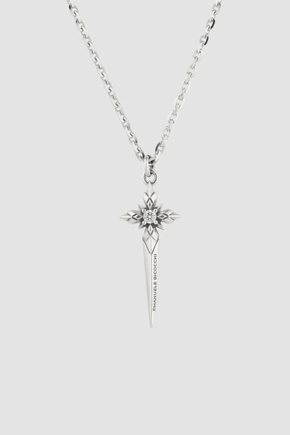 Emanuele Bicocchi Stella Ventis Dagger Necklace - Silver