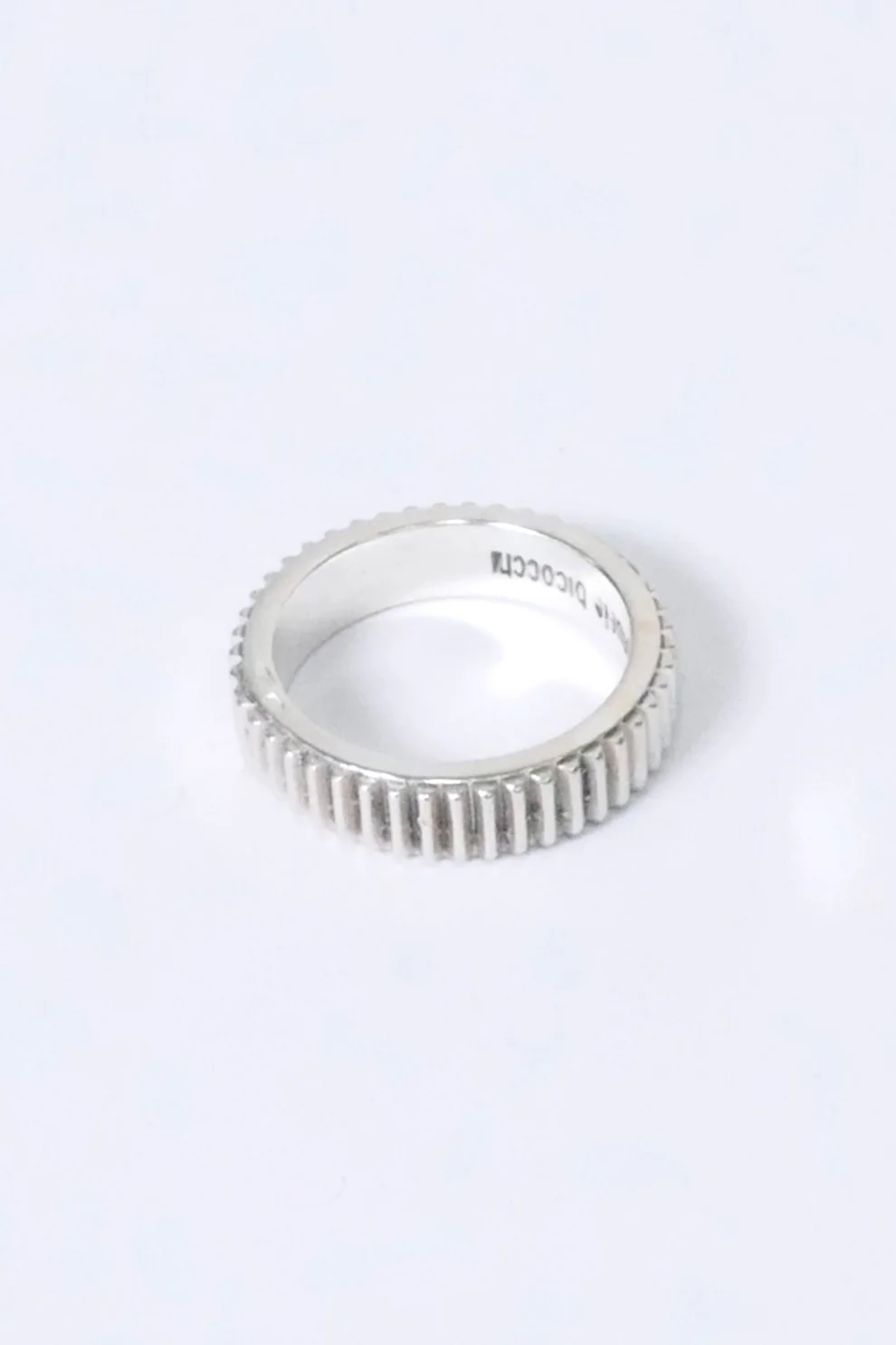 Emanuele Bicocchi Striped Band Ring - Silver - Image 3