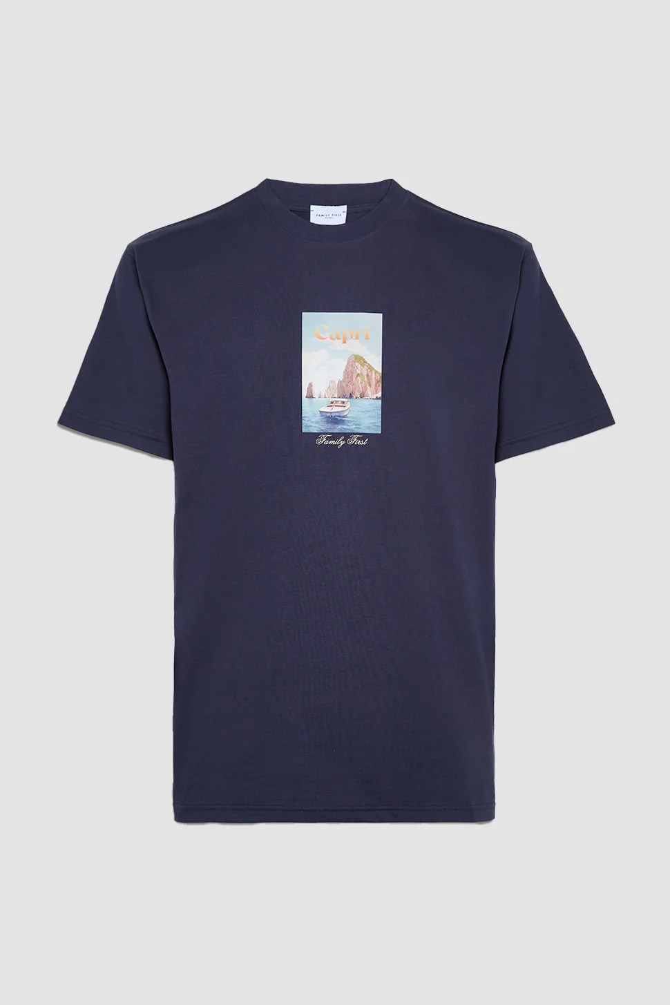 Family First Capri Tee - Dark Blue
