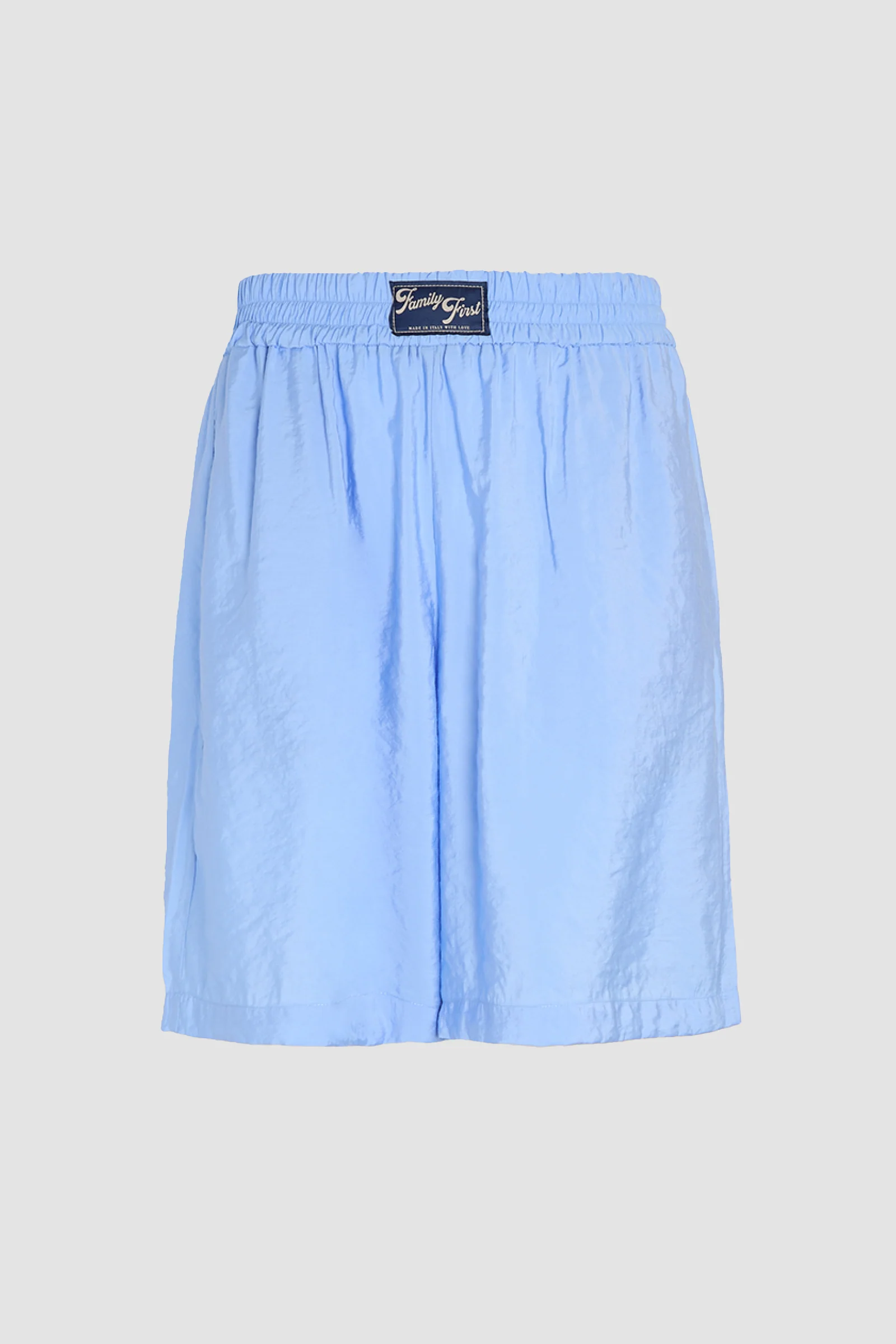 Family First Soft Cupro Shorts - Light Blue