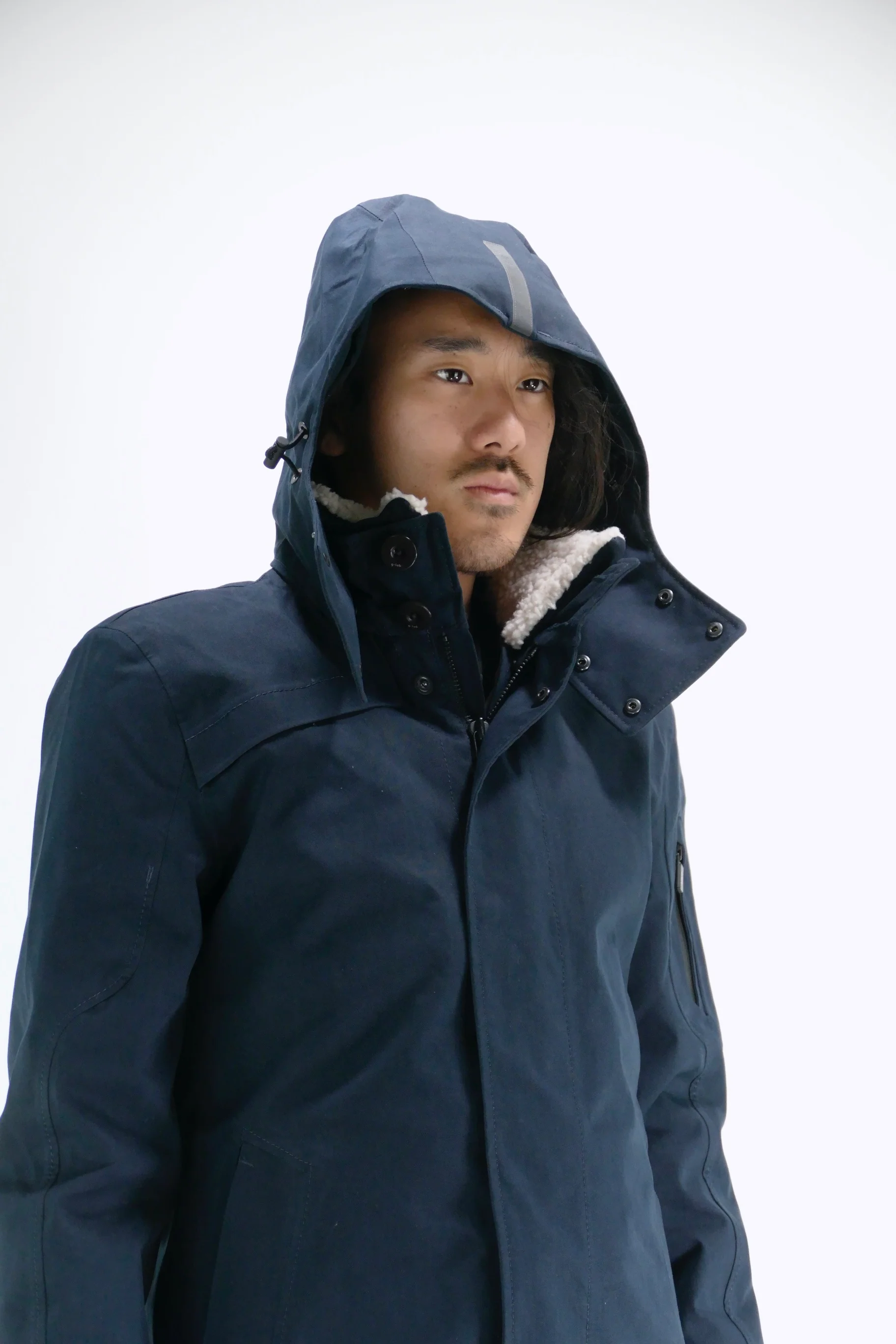 g-lab Mens Eco *Parka Magnum Shearling - Dark Navy - Image 4