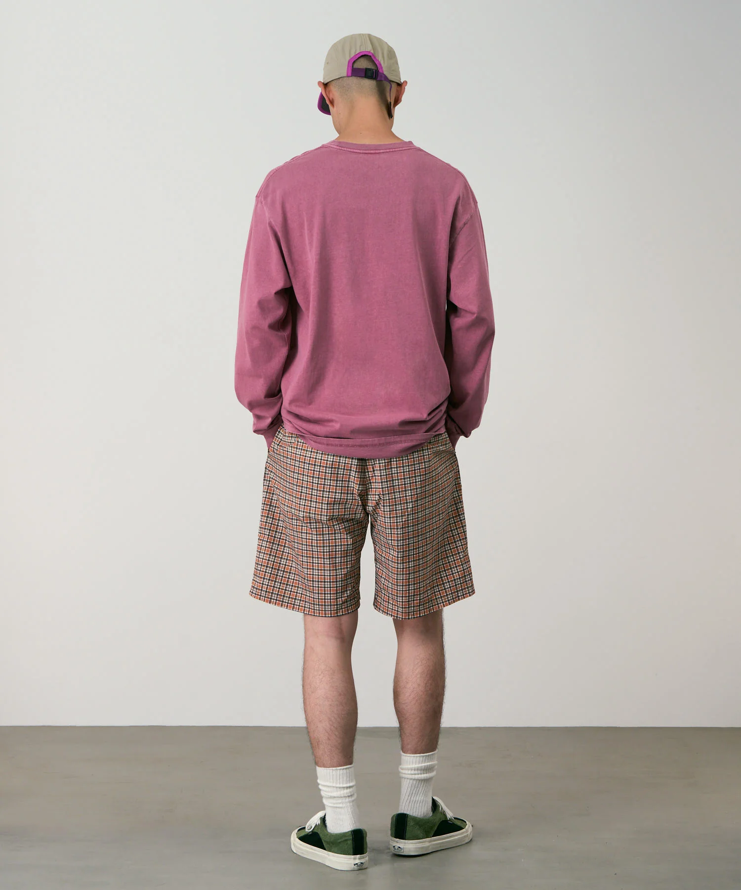 Gramicci Checkered Shell Shorts - Red - Image 2