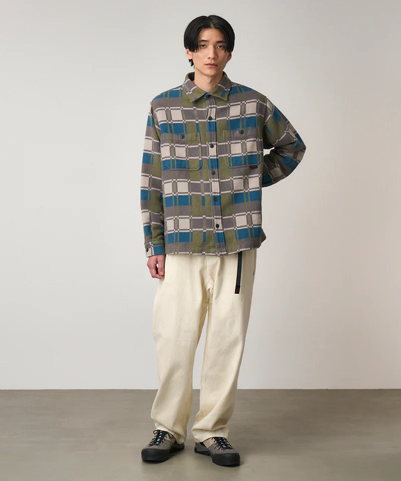 Gramicci Flannel Anthony Shirt - Silver Check - Image 3