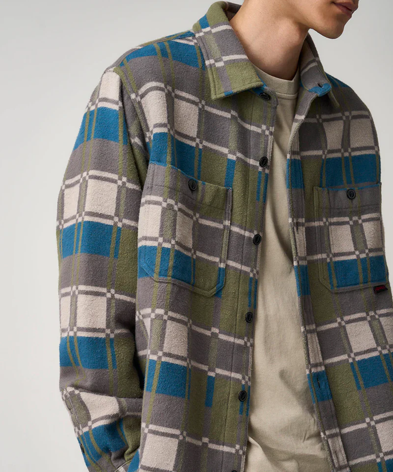 Gramicci Flannel Anthony Shirt - Silver Check - Image 6