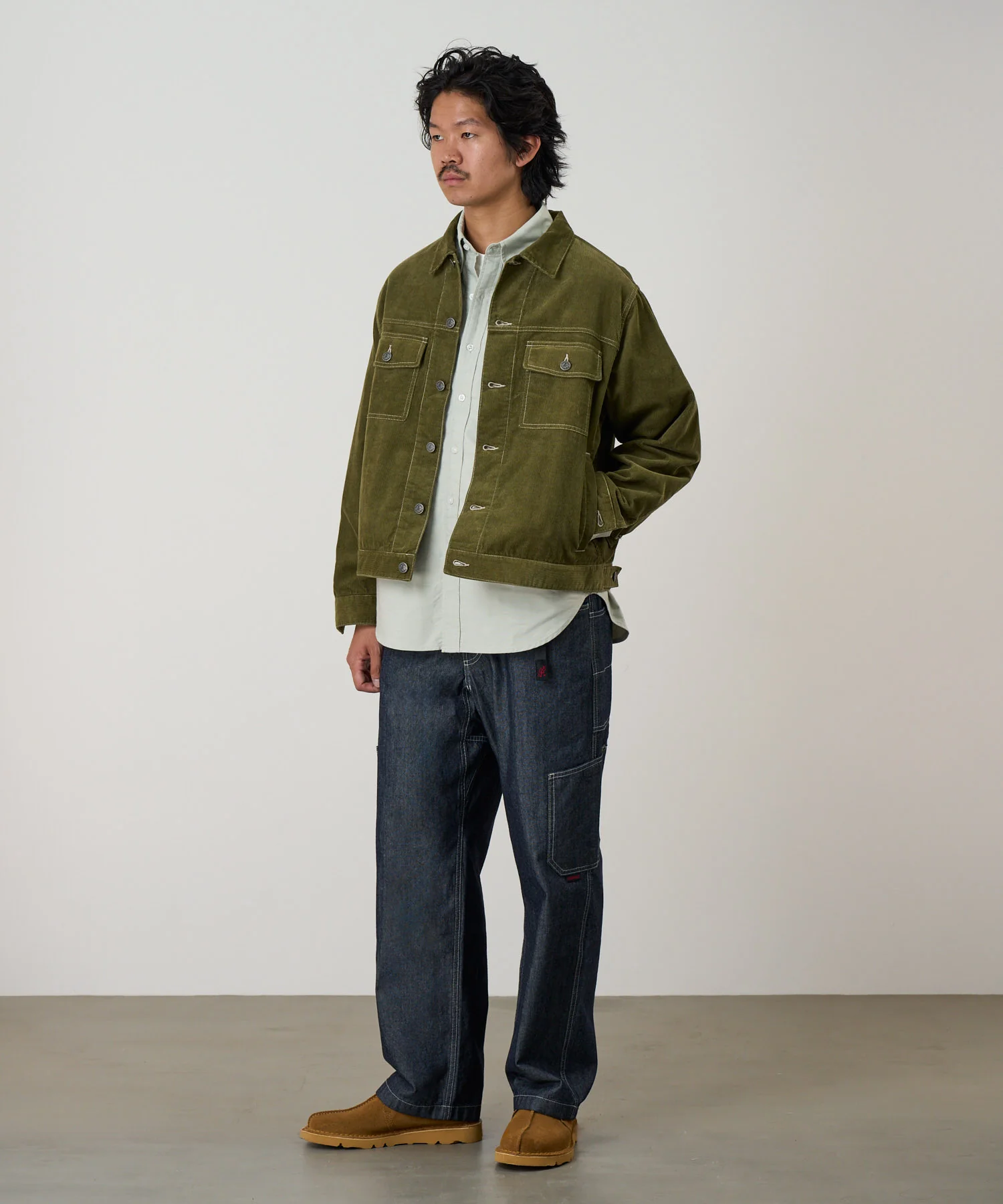Gramicci Japanese Chambray Rock Slide Pants - Navy - Image 3