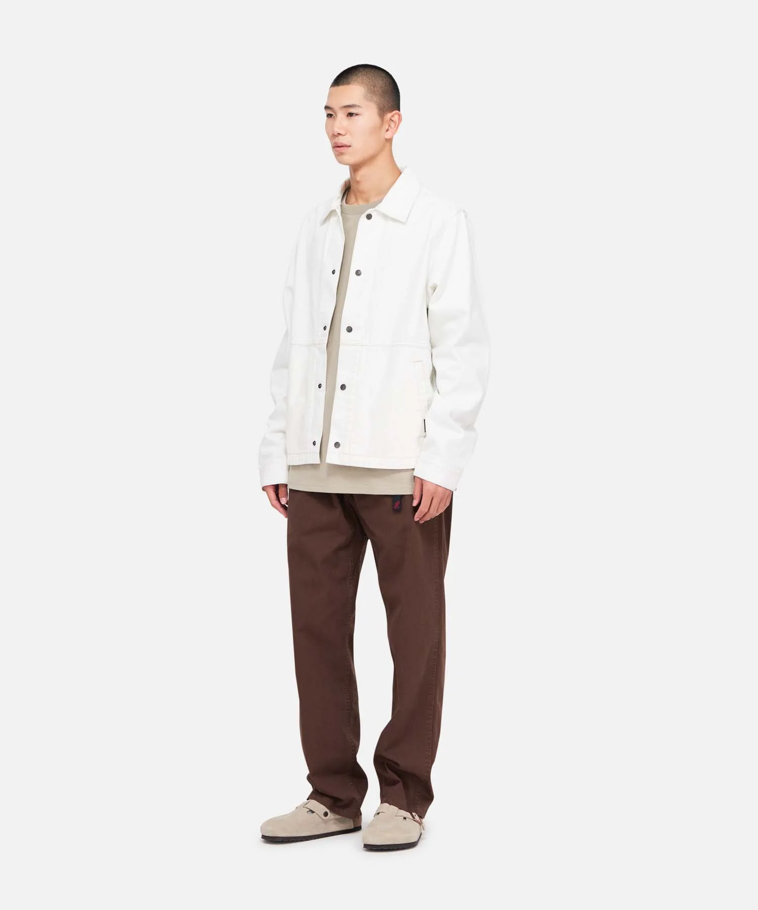 Gramicci Japanese Denim Work Jacket - Stone - Image 2