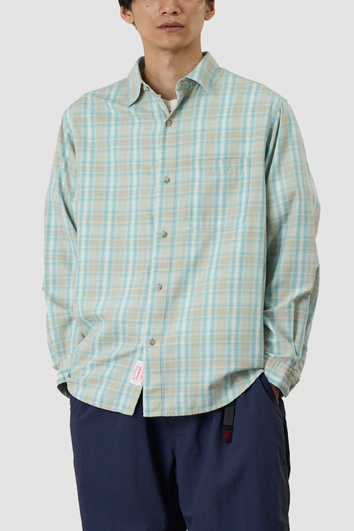 Gramicci L/S Check Ombre Shirt - Blue