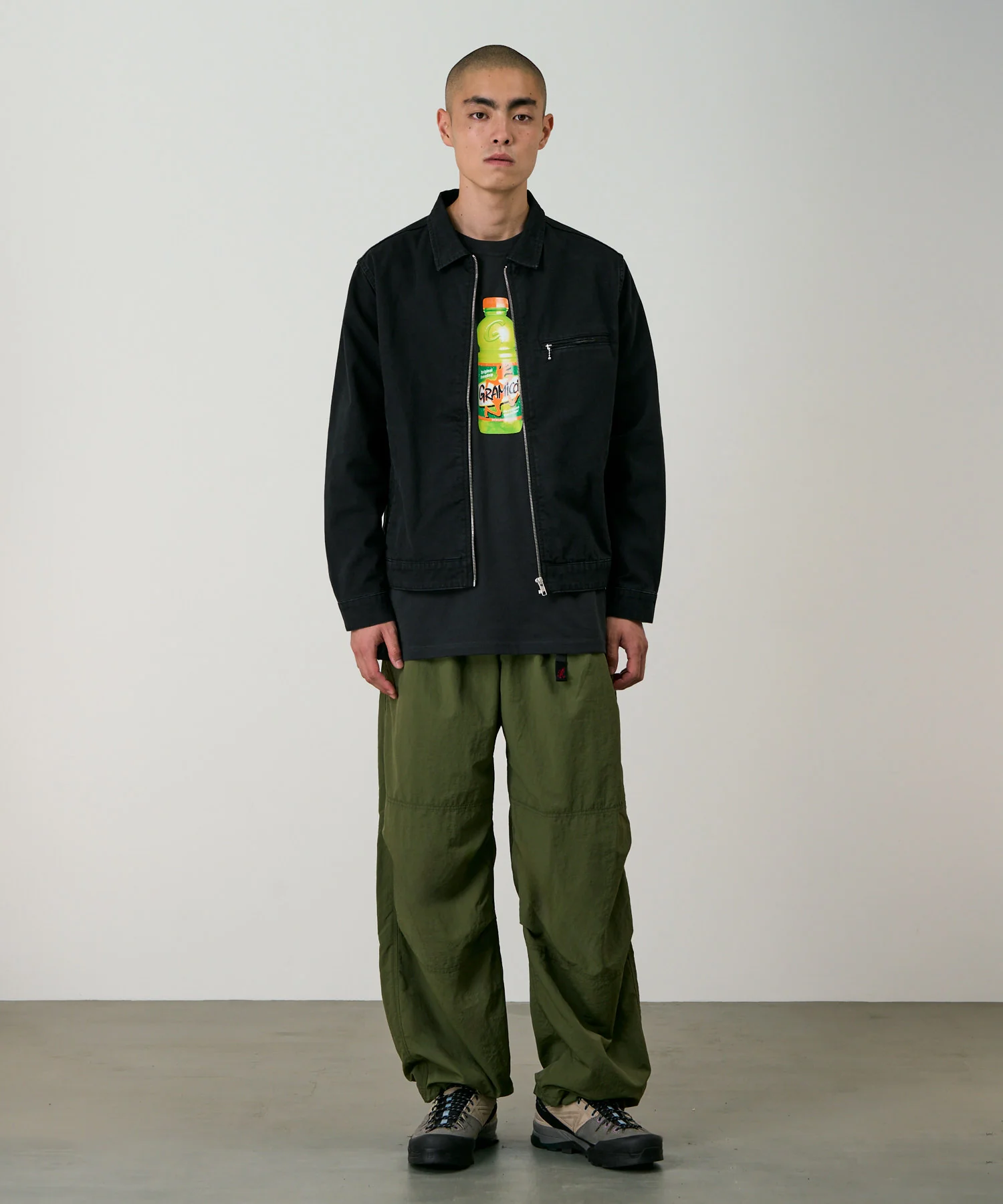 Gramicci Nylon Paneled Trek Pants - Olive - Image 2