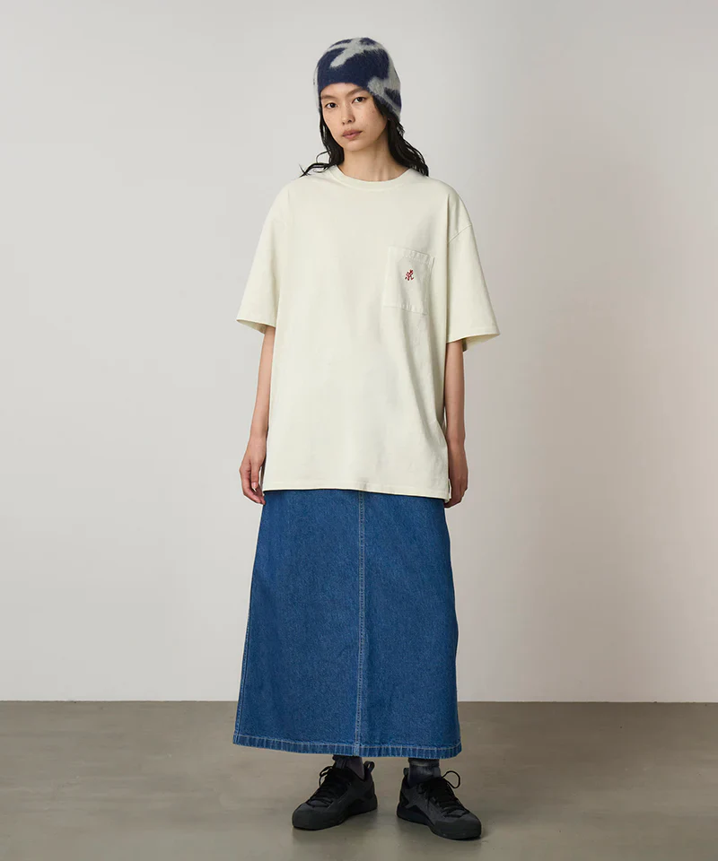 Gramicci One Point Pigment Tee - Natural - Image 3