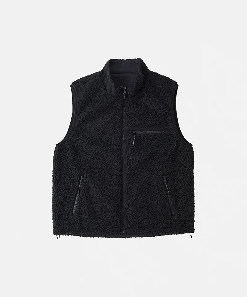 Gramicci Reversible Sherpa Vest - Charcoal/Black - Image 5