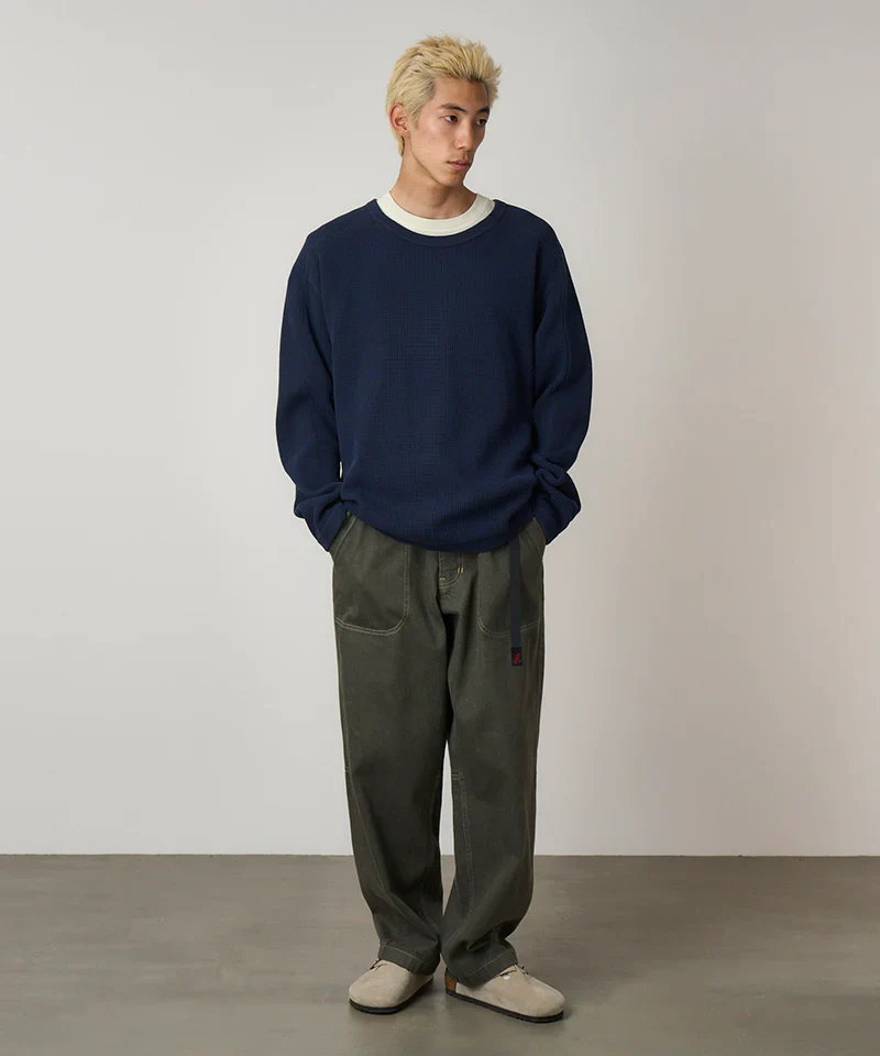 Gramicci Waffle Crew L/S Tee - Twilight - Image 3
