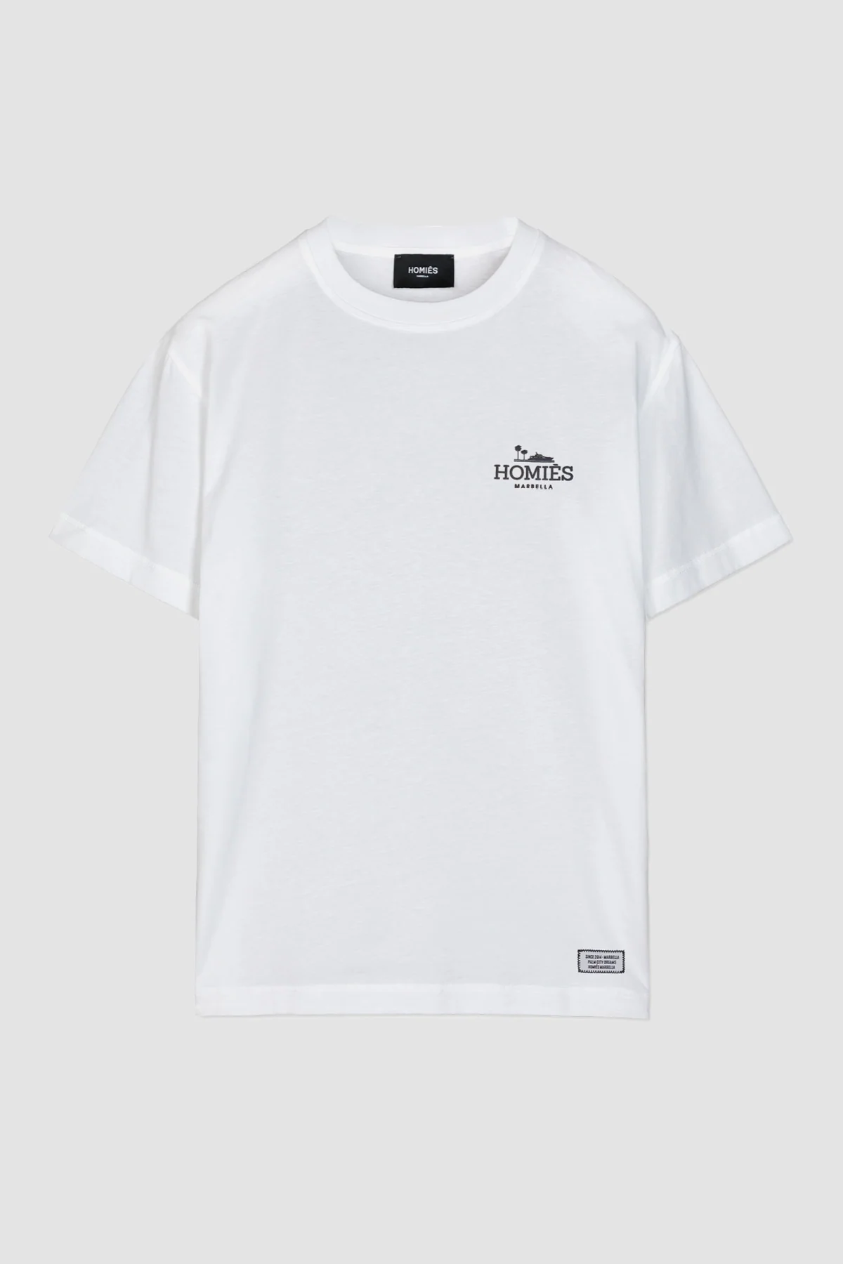 Homies Marbella Classic Small Logo Rubber Tee - White