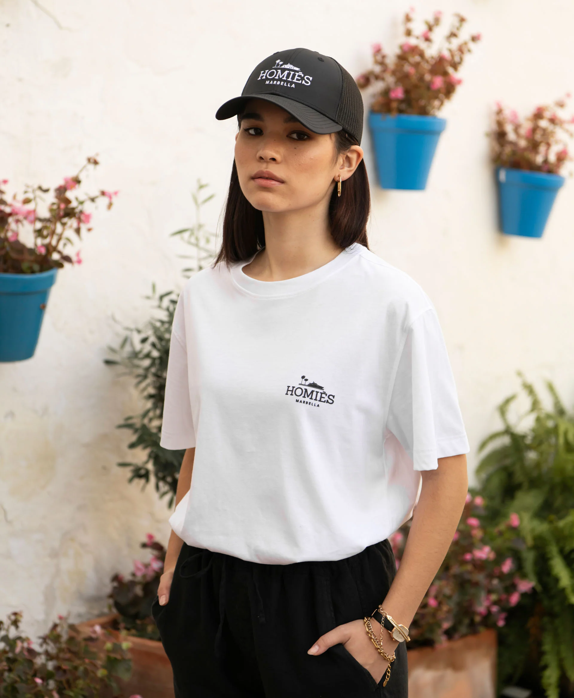 Homies Marbella Classic Small Logo Rubber Tee - White - Image 3