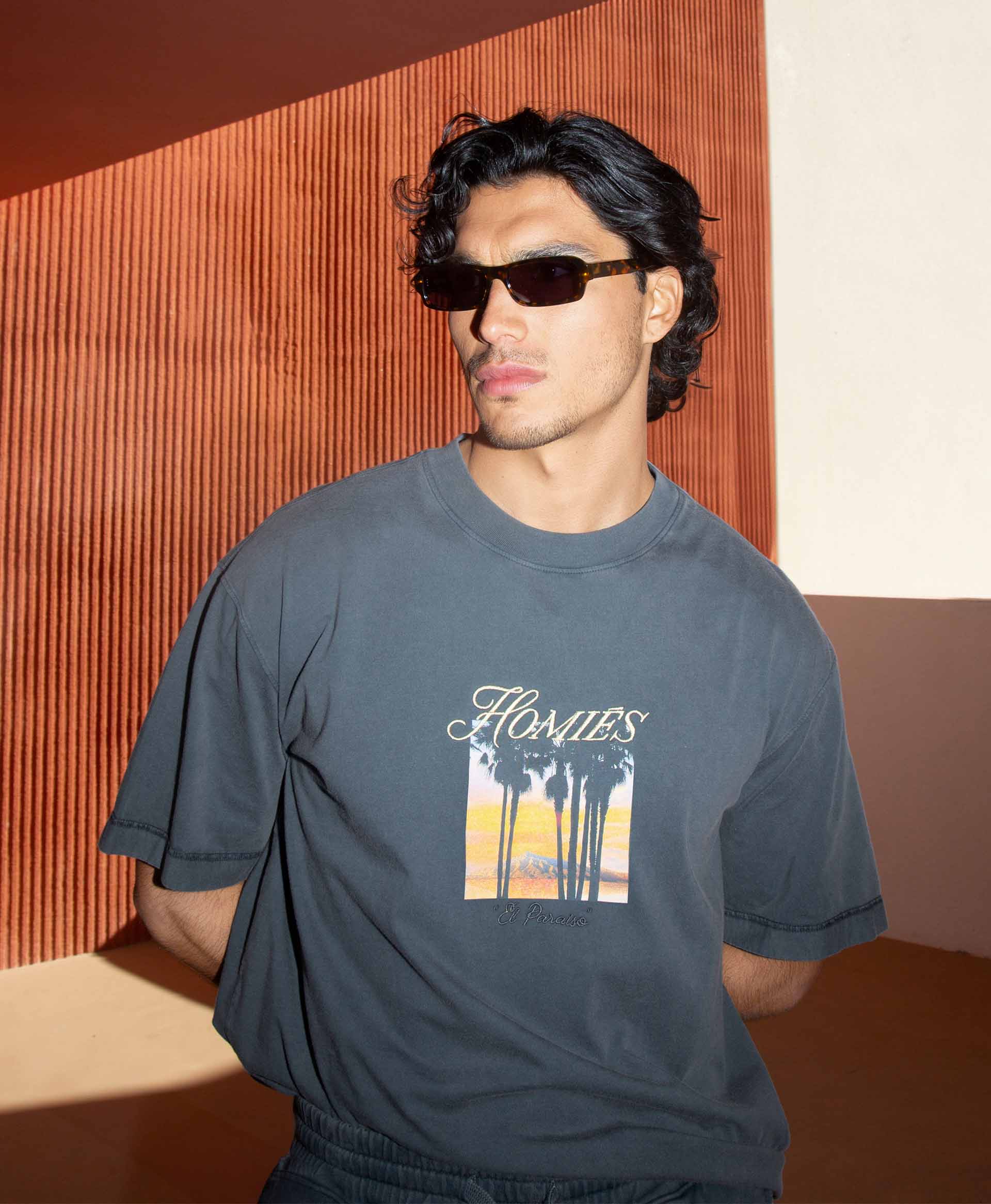 Homies Marbella El Paraiso Tee - Vintage Grey - Image 2