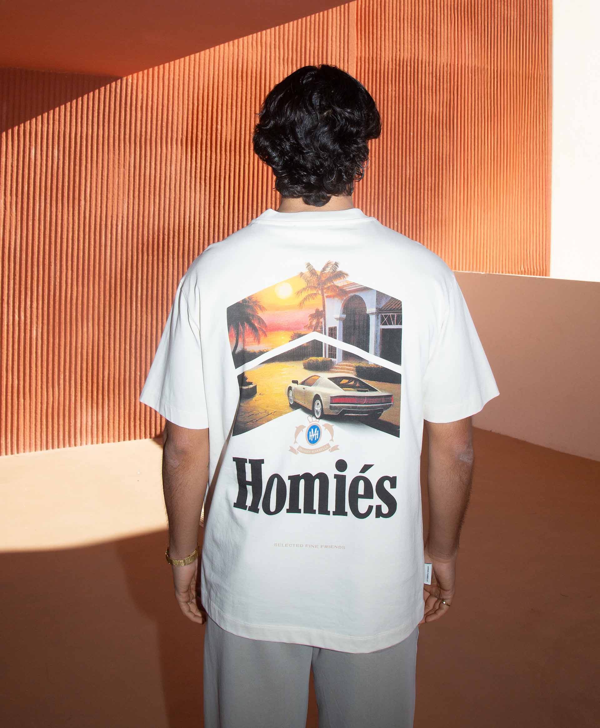 Homies Marbella Racing Special Edition Tee - Beige - Image 5