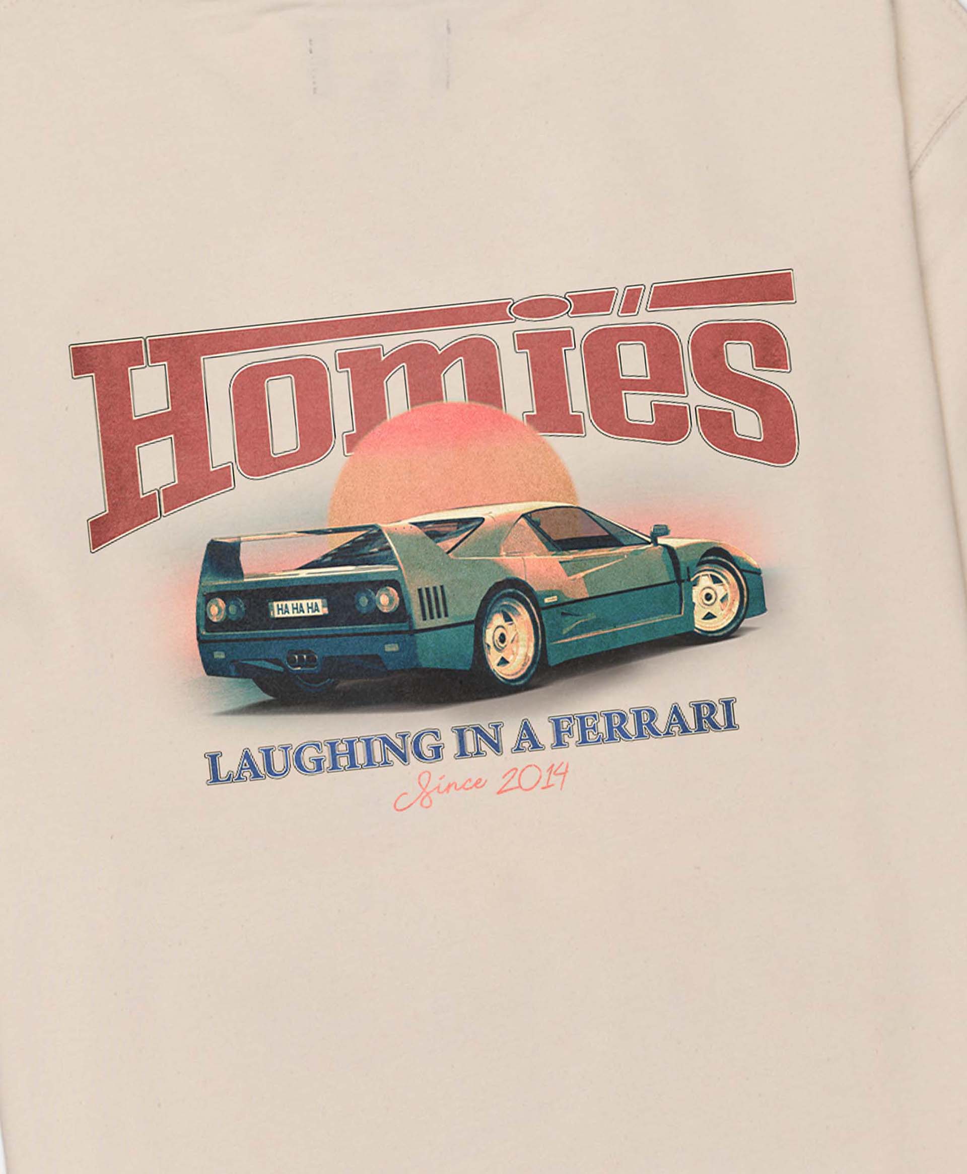 Homies Marbella Sunset Boulevard Tee - Beige - Image 3