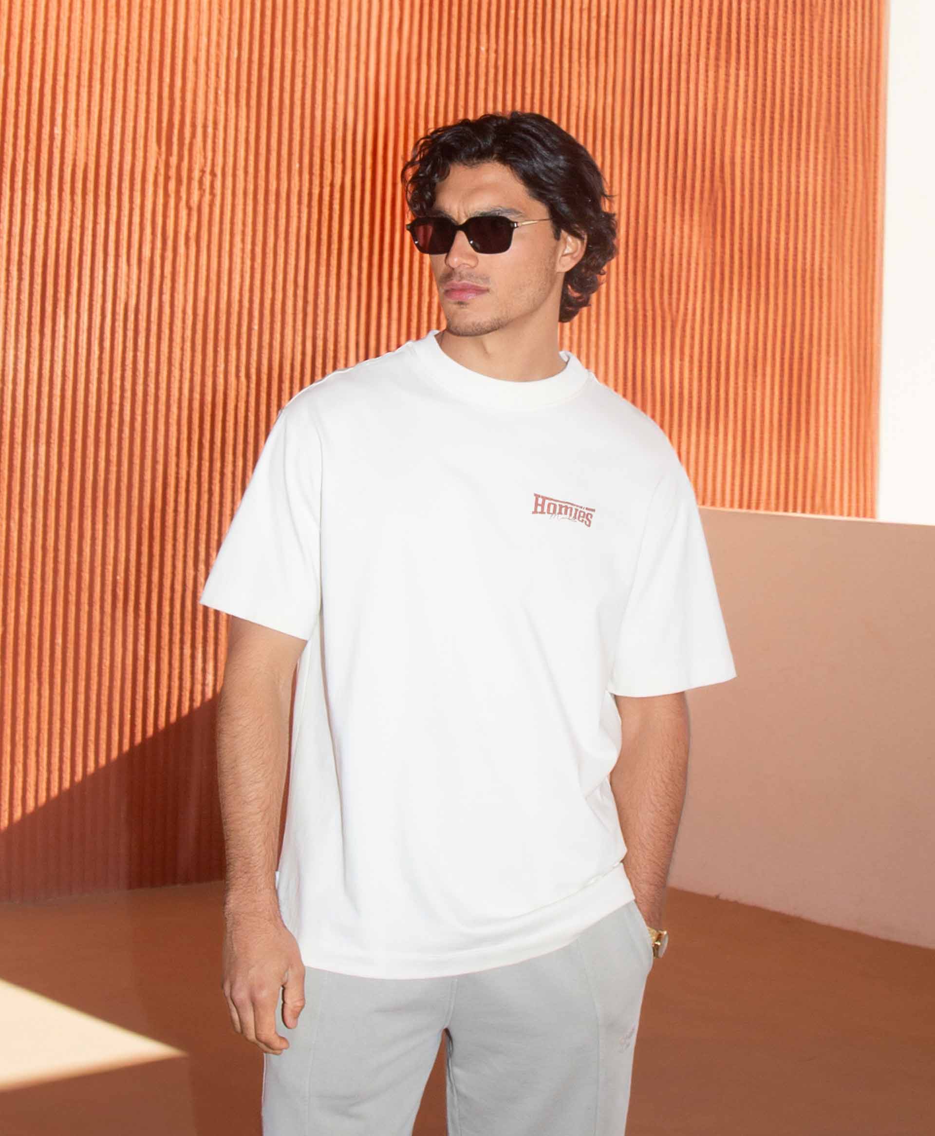 Homies Marbella Sunset Boulevard Tee - Beige - Image 5