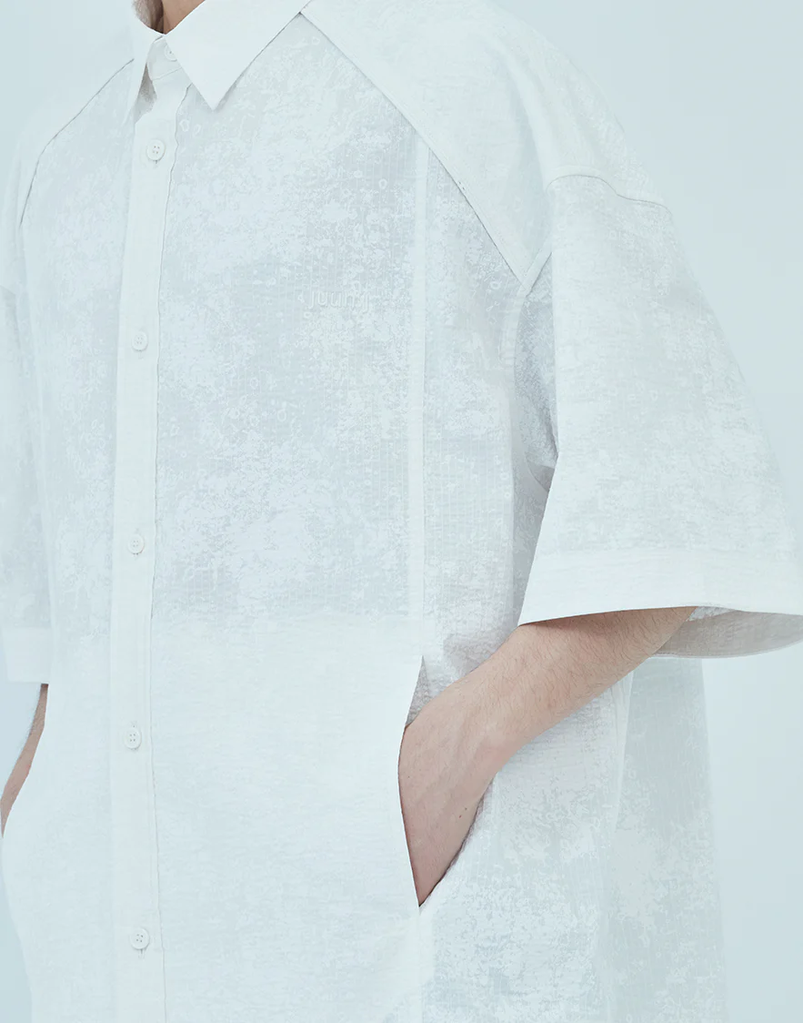 Juun.J Painted Cotton Shirt - White - Image 5
