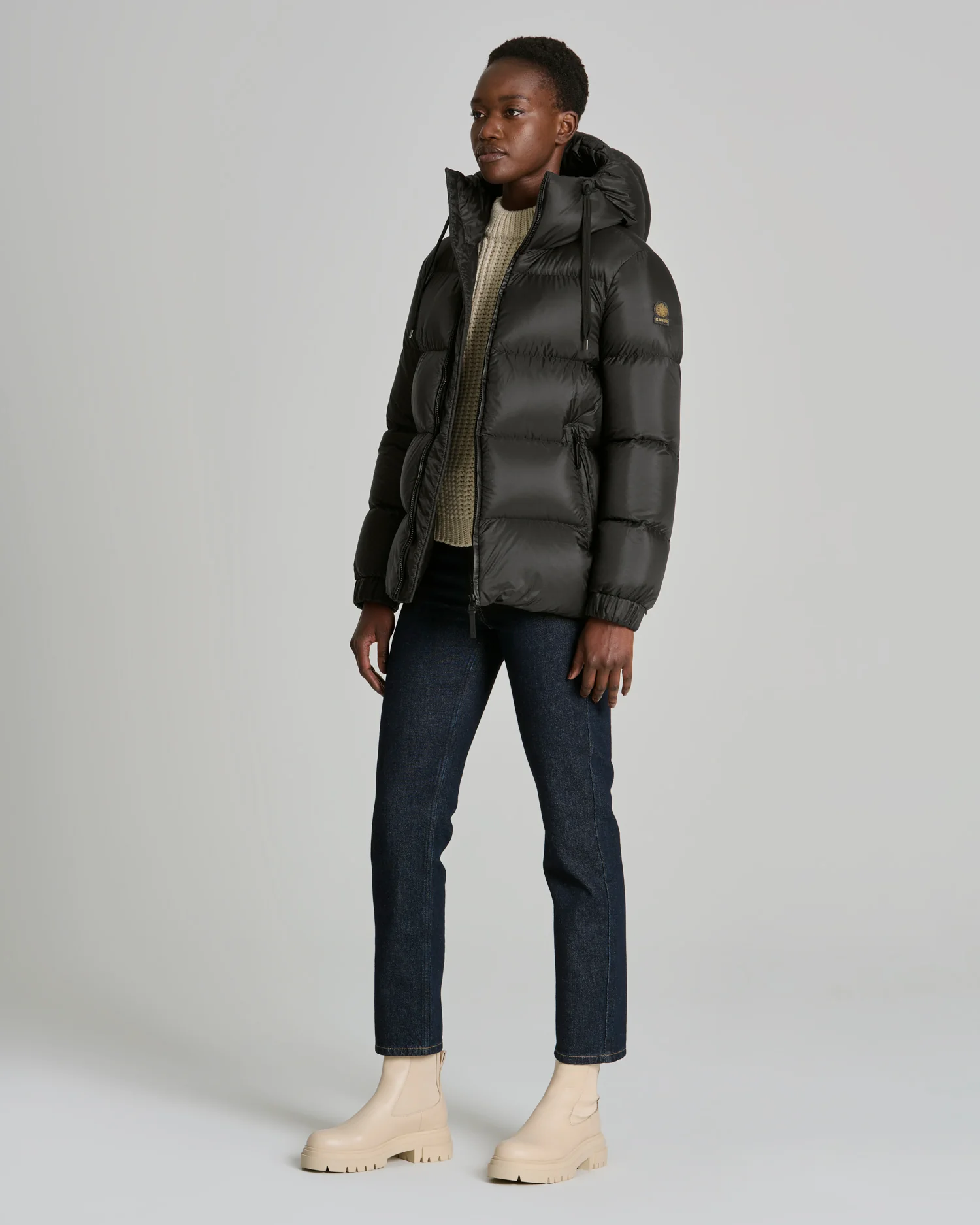 Kanuk Womens Down Jacket Molly STF - Dusty Black - Image 5