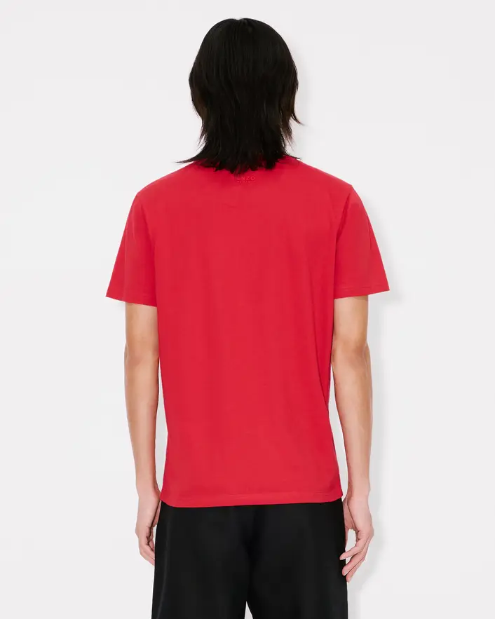 Kenzo Boke Flower Embroidered Slim Tee - Red - Image 2