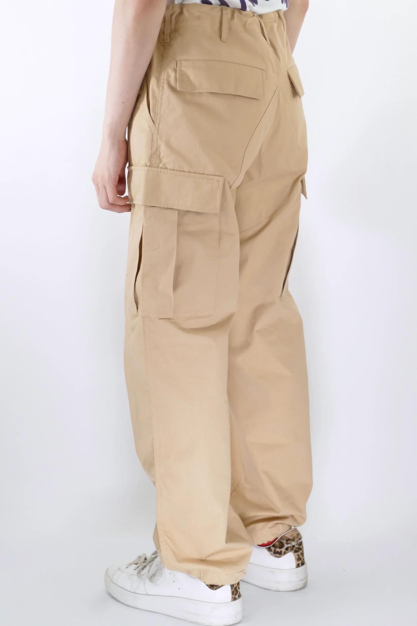 Kenzo Cargo Workwear Pants - Camel - Image 3