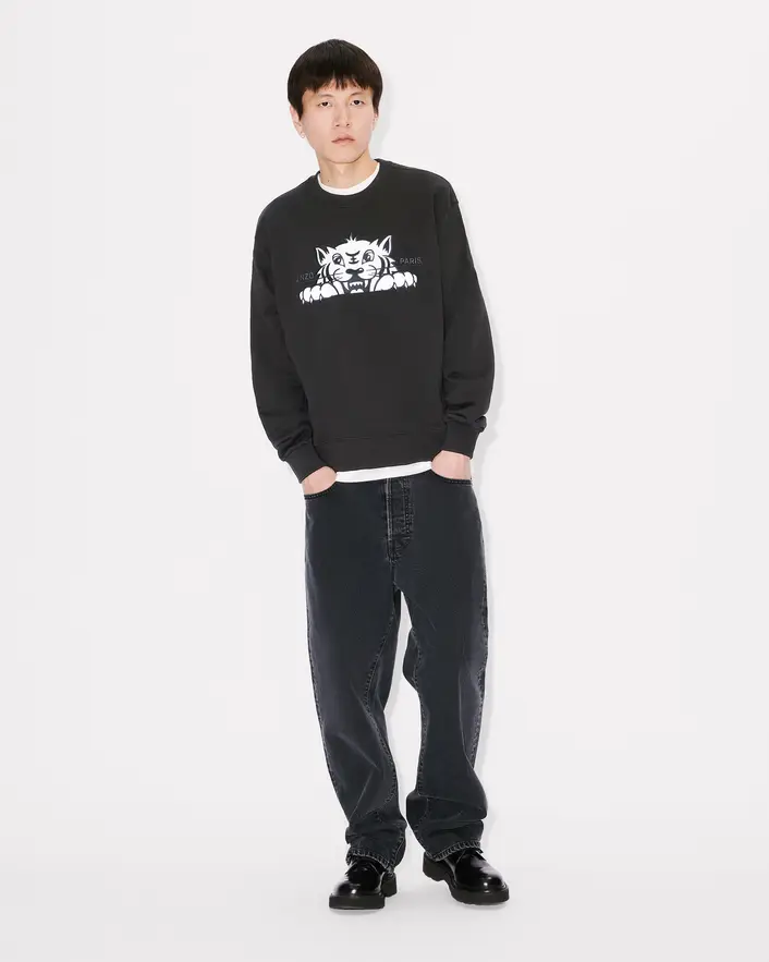 Kenzo Happy Tiger Crewneck - Black - Image 3