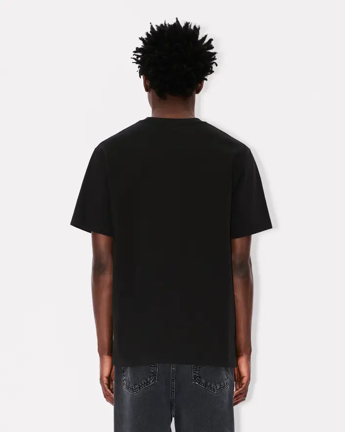 Kenzo Happy Tiger Embroidered Tee - Black - Image 2