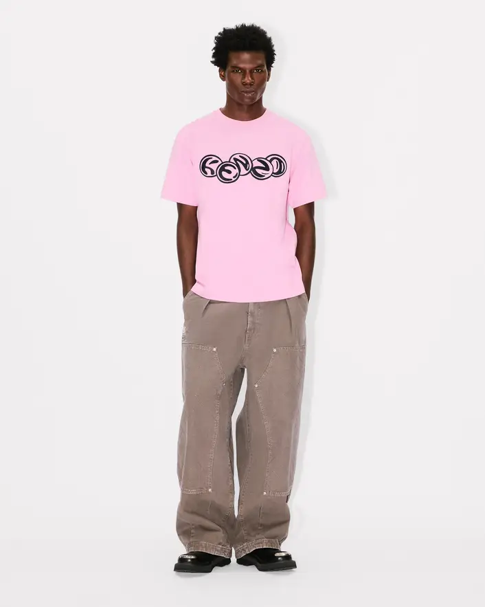 Kenzo Pachinko Embroidered Tee - Rose - Image 3