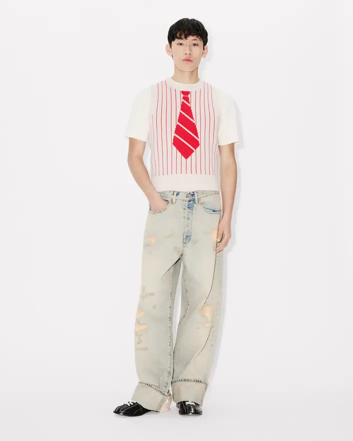 Kenzo Trompe L'Oeil Vest - White - Image 3