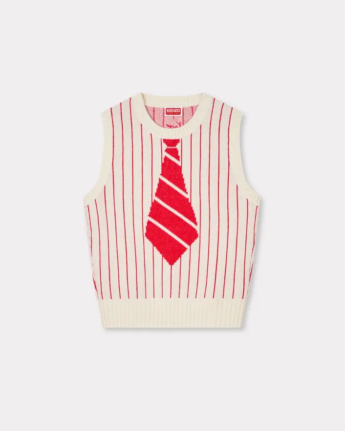 Kenzo Trompe L'Oeil Vest - White - Image 4