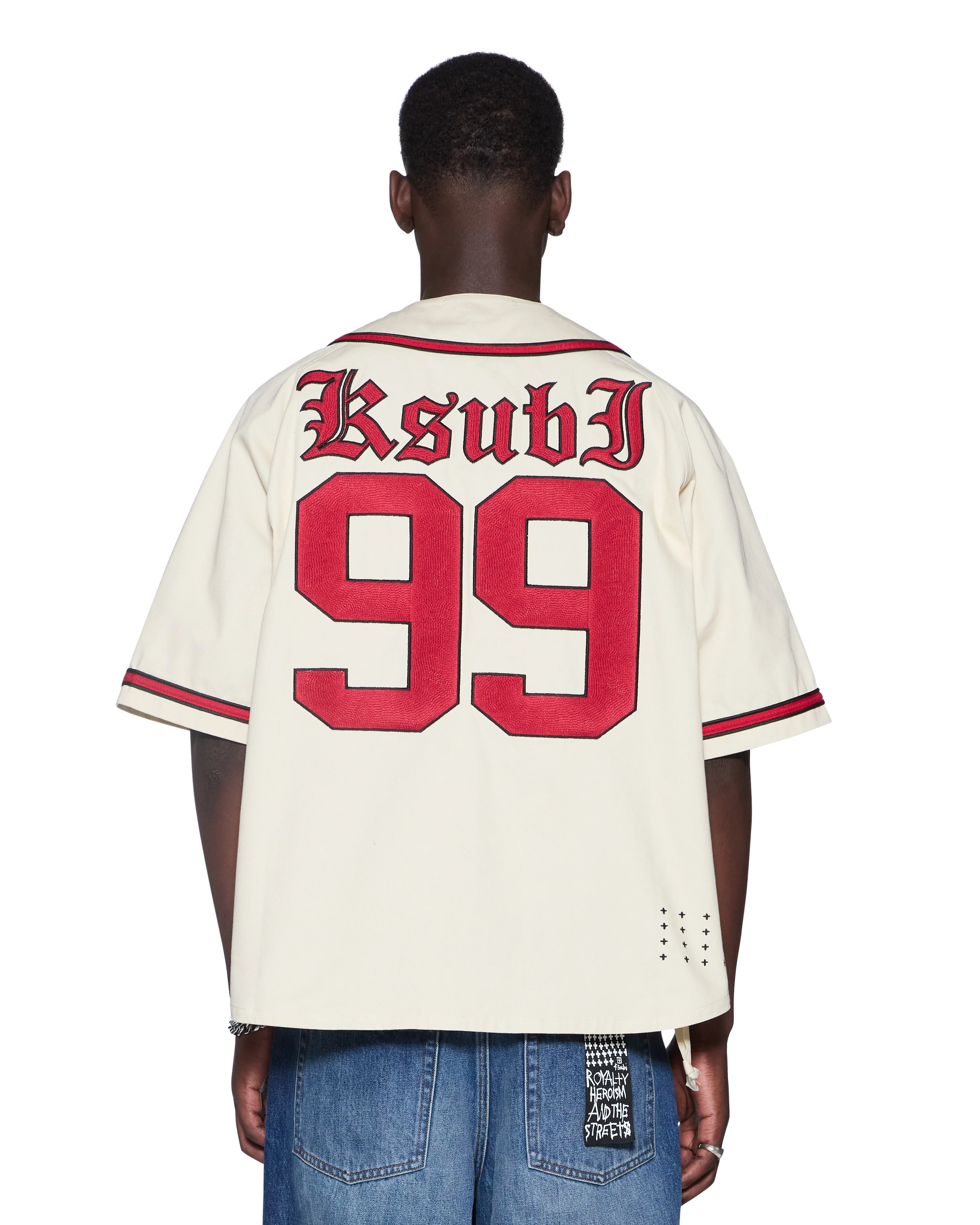 Ksubi Kball Baseball Jersey Top - Natural - Image 2
