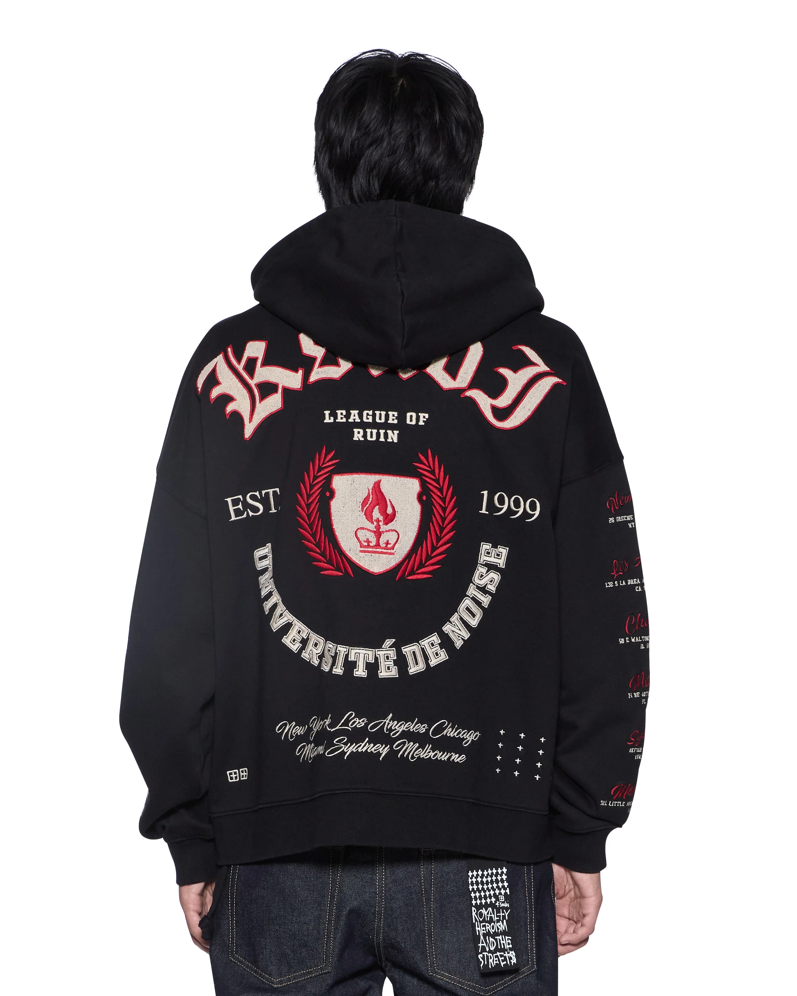 Ksubi League Zip Thru Hoodie – Black - Image 2