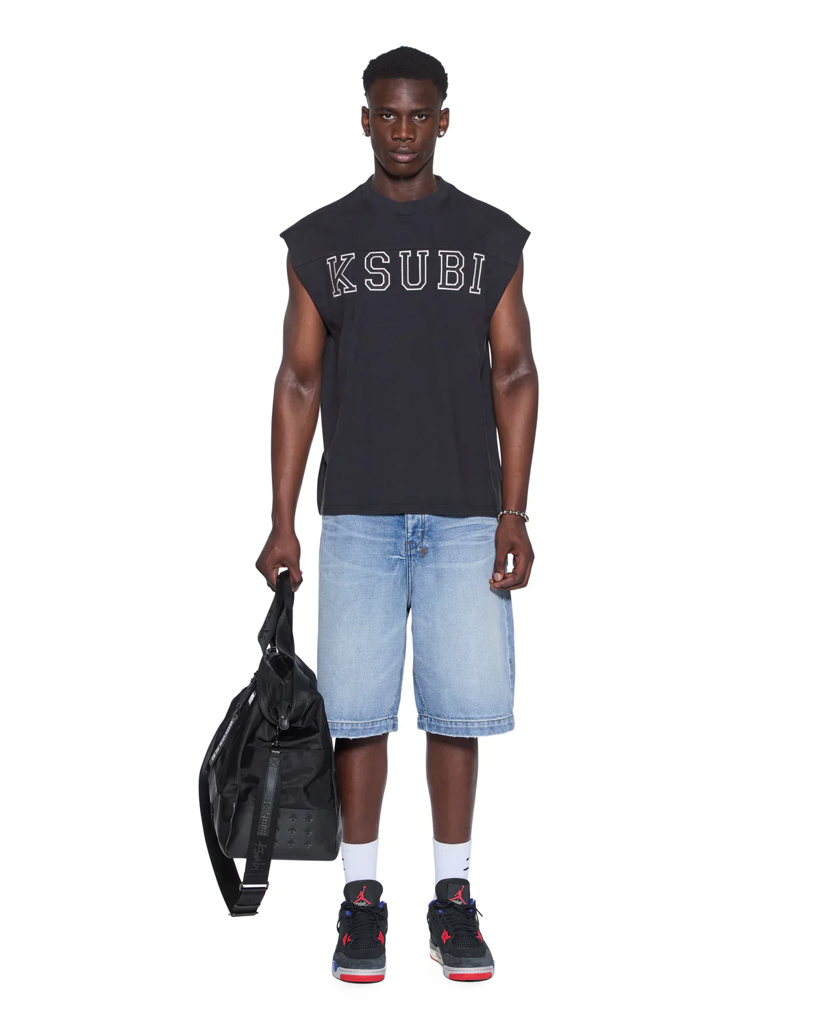 Ksubi Touchdown Ekcess Cut Off Tank - Jet Black - Image 3