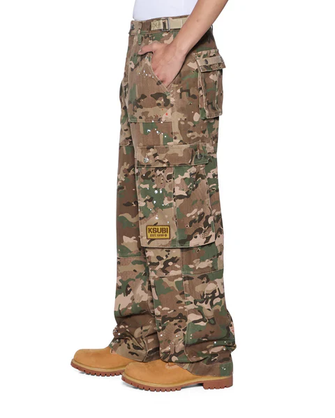 Ksubi Trooper Woodland Cargo Pants - Camo - Image 2