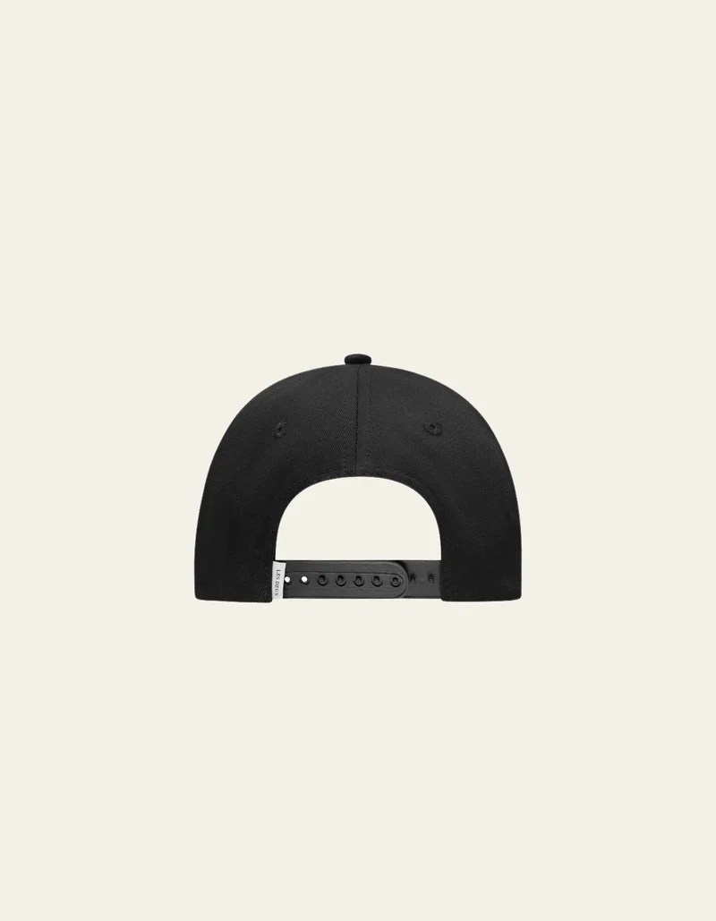 Les Deux Baseball Suede II Cap - Black/White - Image 3