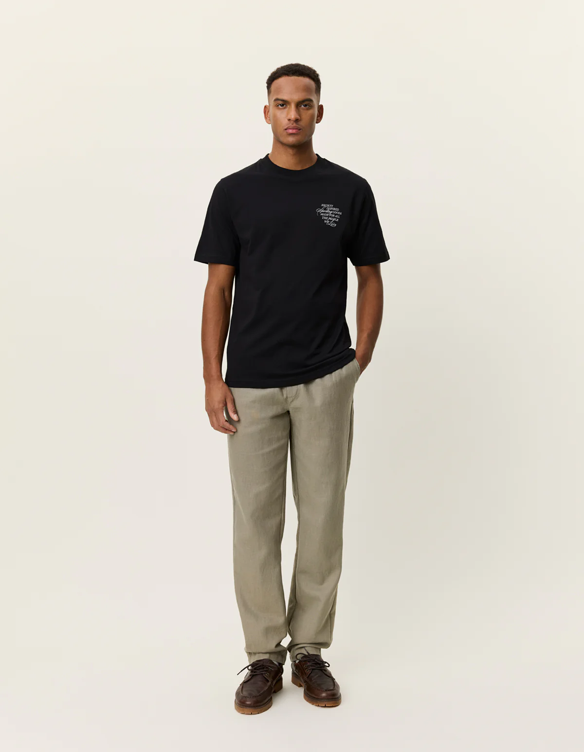 Les Deux Ben Faience Tee - Black - Image 3