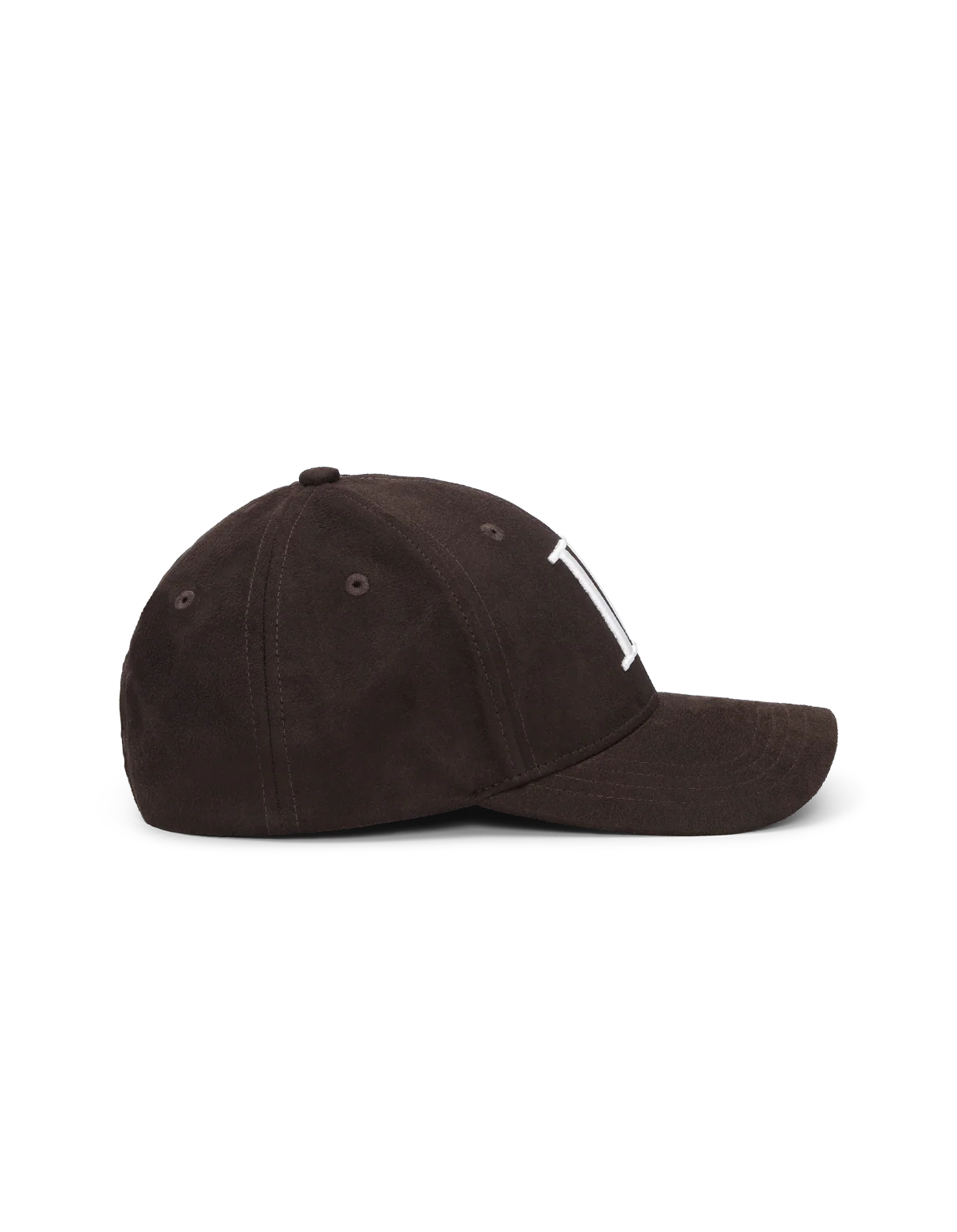 Les Deux Encore Suede Baseball Cap - Brown - Image 2