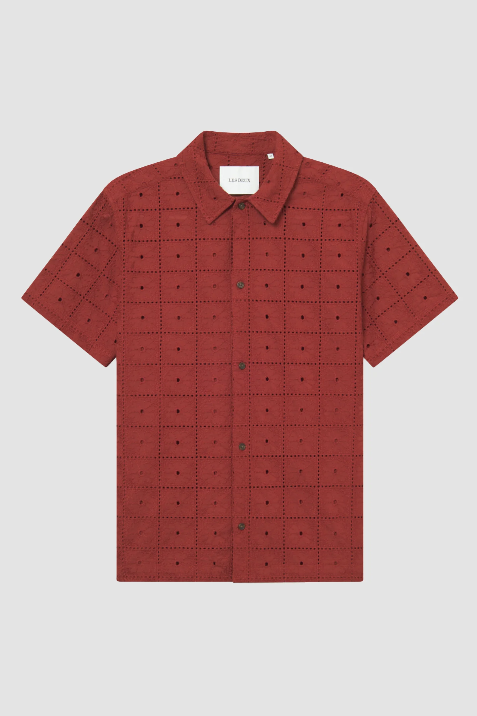 Les Deux Hector Anglaise SS Shirt - Red