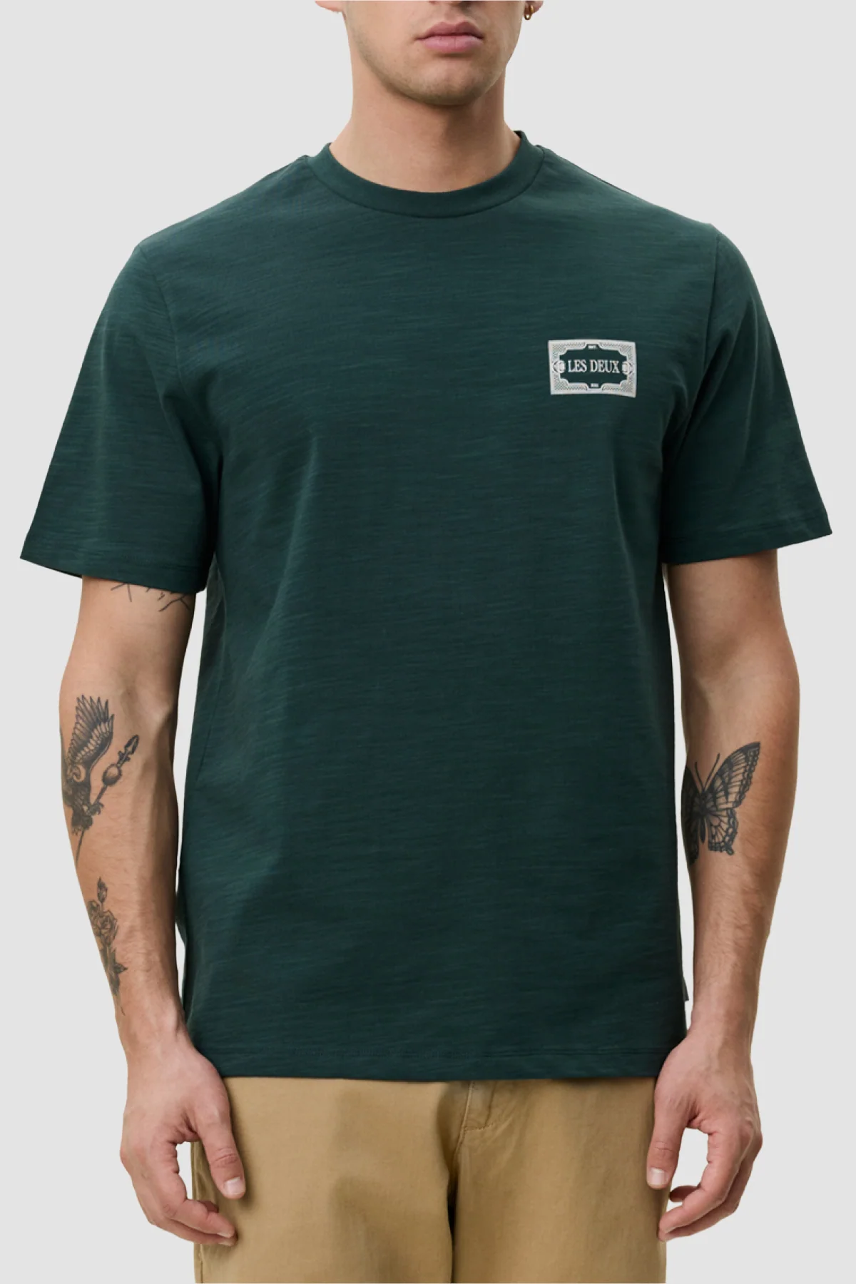Les Deux Italian Tee - Pine Green
