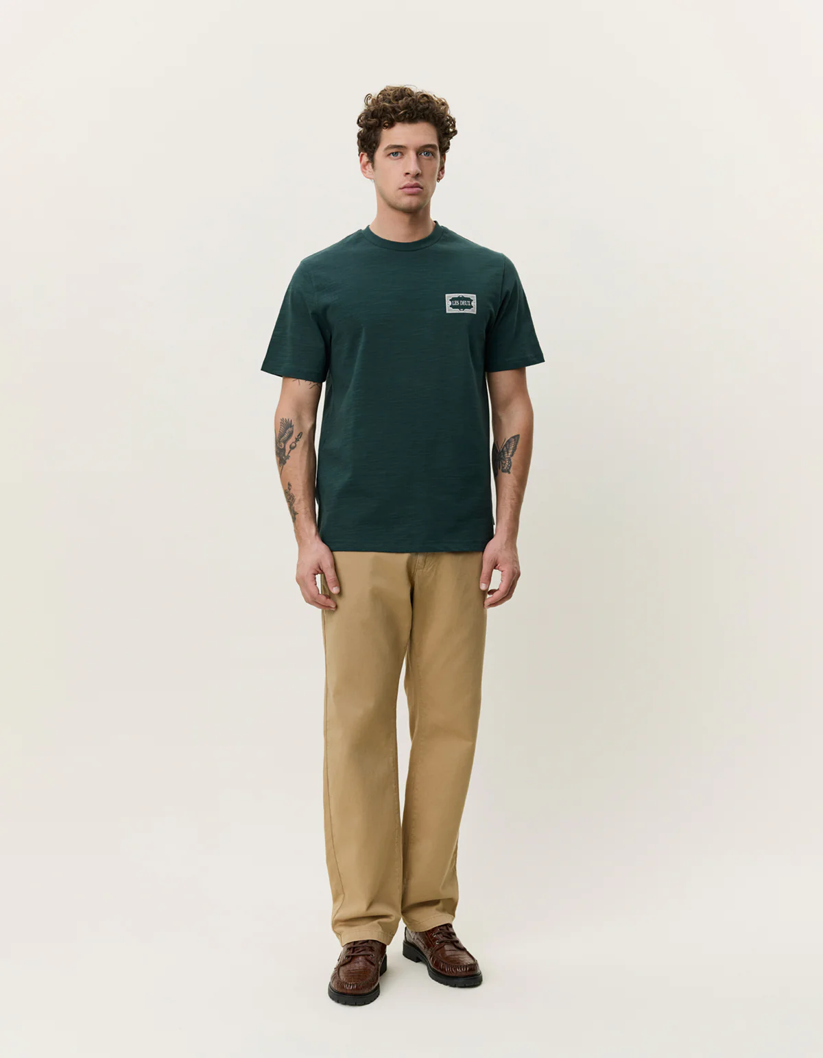 Les Deux Italian Tee - Pine Green - Image 3